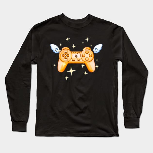 Sony Gold Long Sleeve T-Shirt by Toxanna's Gaming Merch